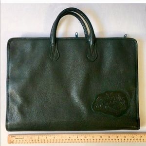 Vintage,green leather Carlos Falchi  portfolio -